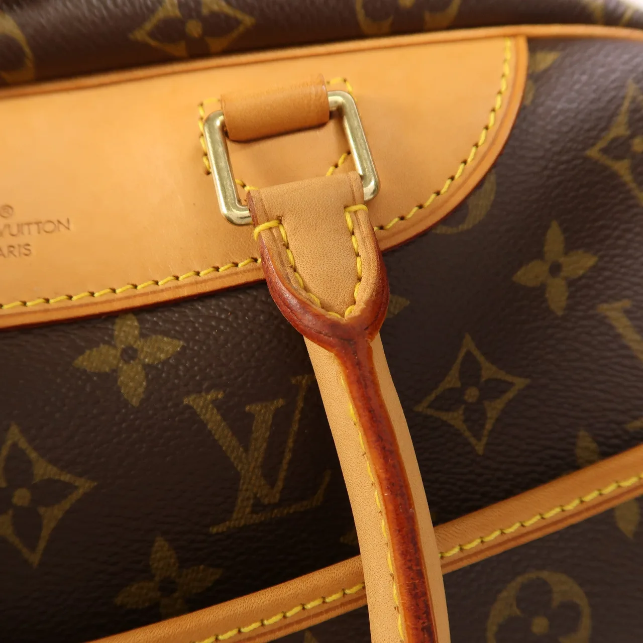 LOUIS VUITTON Deauville M47270 Handbag Coated Canvas 棕色 / Brown Coated Canvas Rank A - Thumbnail 17