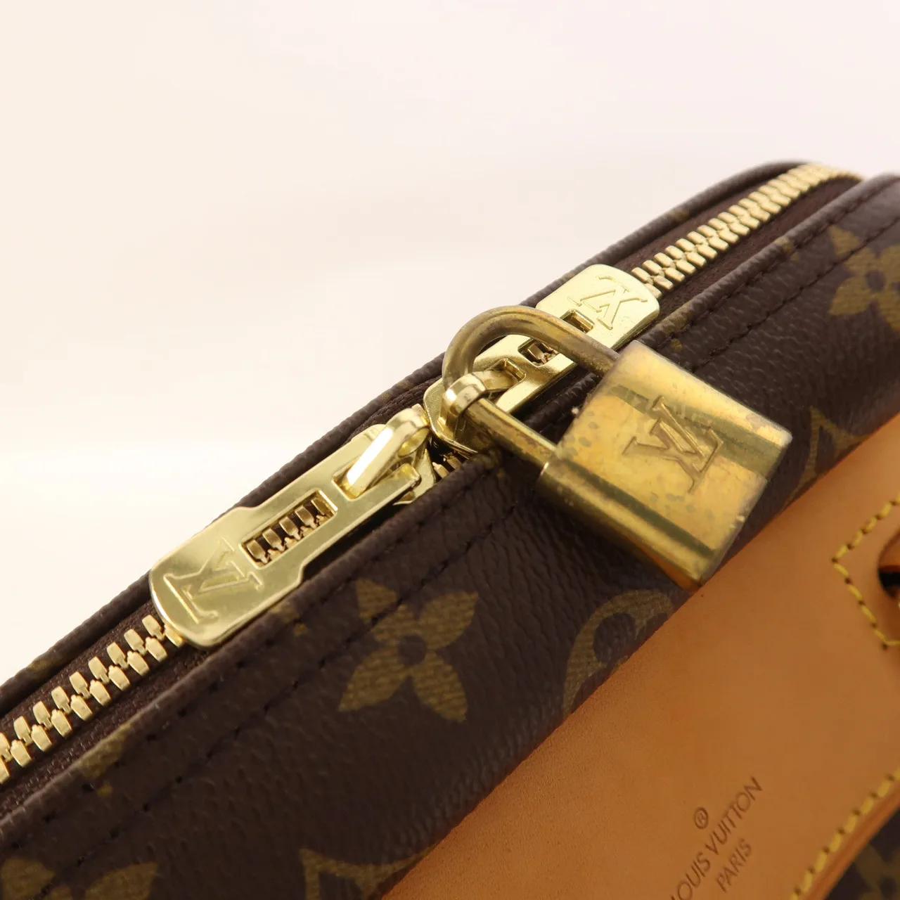 LOUIS VUITTON Deauville M47270 Handbag Coated Canvas 棕色 / Brown Coated Canvas Rank A - Thumbnail 19
