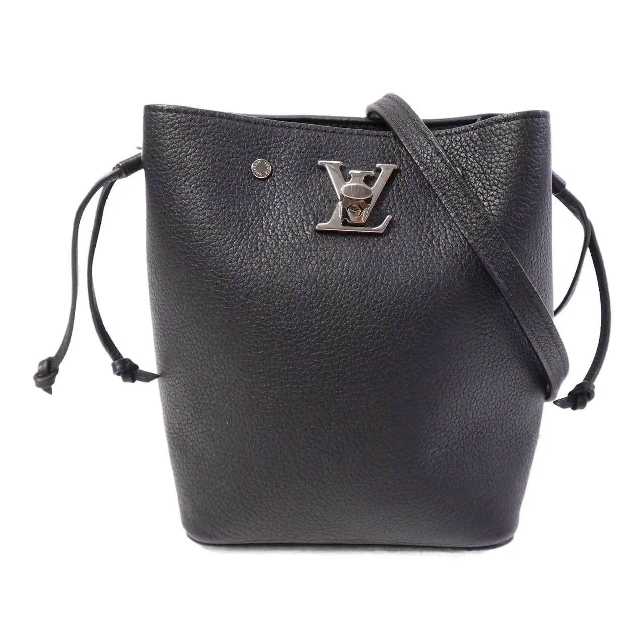 LOUIS VUITTON Lock Me M68709 Shoulder Bag Calfskin 黑色