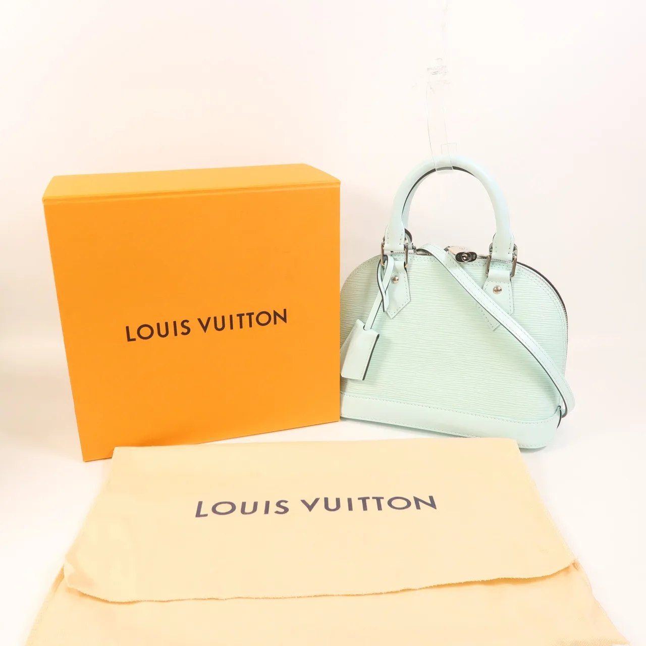 LOUIS VUITTON Alma M56206 2-Way Bag Leather 藍色 / Blue Leather Rank A - Thumbnail 9