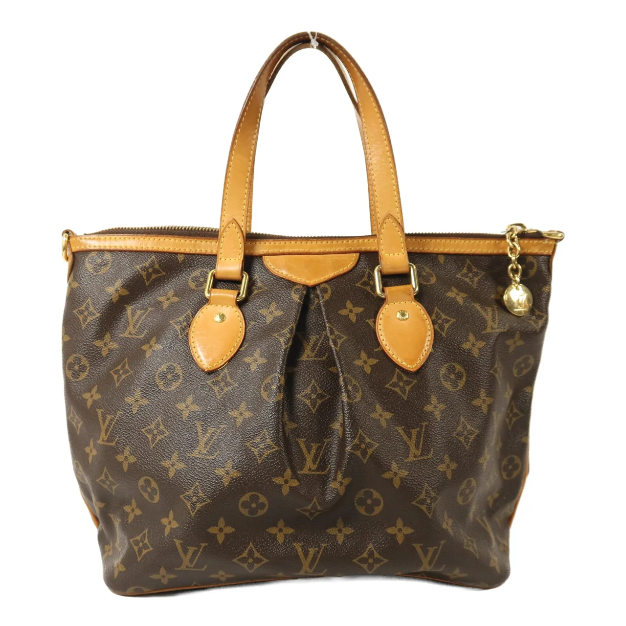 LOUIS VUITTON Palermo M40145 2-Way Bag Coated Canvas 棕色 / Brown Coated Canvas Rank B - Thumbnail 2