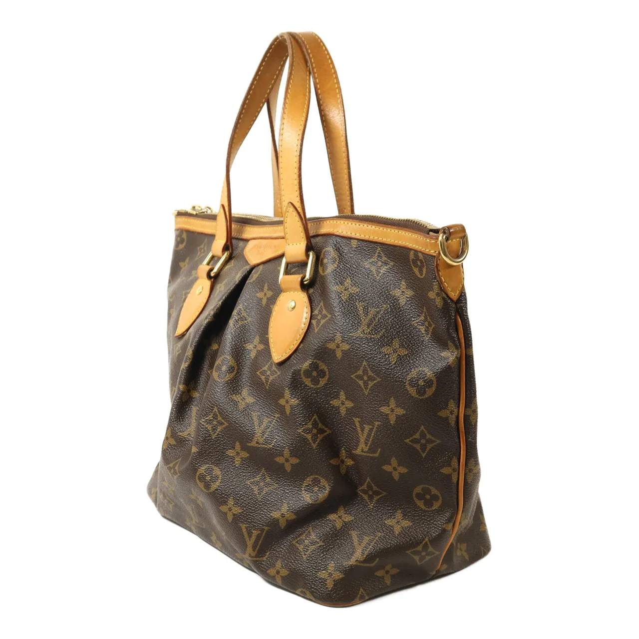 LOUIS VUITTON Palermo M40145 2-Way Bag Coated Canvas 棕色 / Brown Coated Canvas Rank B - Thumbnail 3