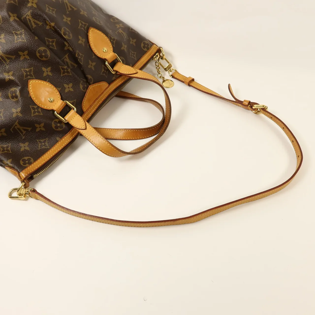 LOUIS VUITTON Palermo M40145 2-Way Bag Coated Canvas 棕色 / Brown Coated Canvas Rank B - Thumbnail 8