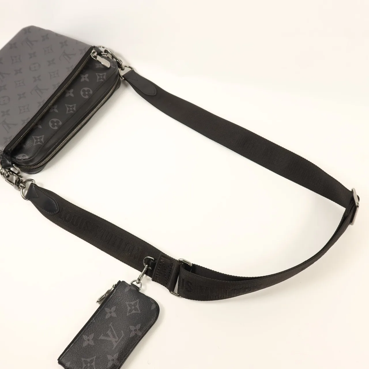 LOUIS VUITTON M69443 Shoulder Bag Coated Canvas 黑色 / 灰色 / Black Coated Canvas Rank B - Thumbnail 8