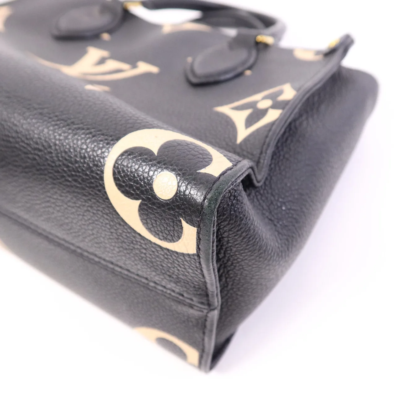 LOUIS VUITTON OnTheGo M45659 2-Way Bag Calfskin 黑色 / 米色 / Black Calfskin Rank B - Thumbnail 7