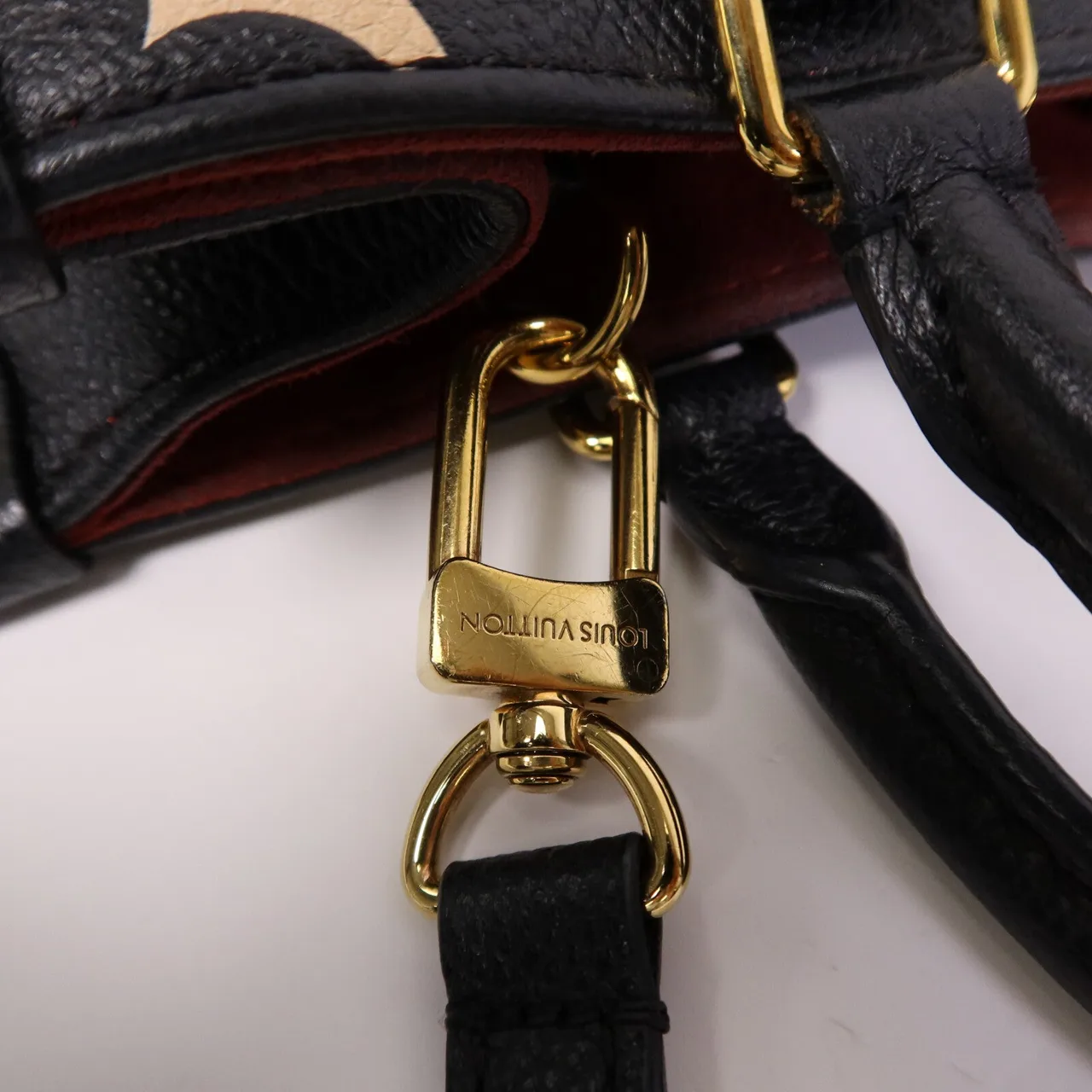 LOUIS VUITTON OnTheGo M45659 2-Way Bag Calfskin 黑色 / 米色 / Black Calfskin Rank B - Thumbnail 10