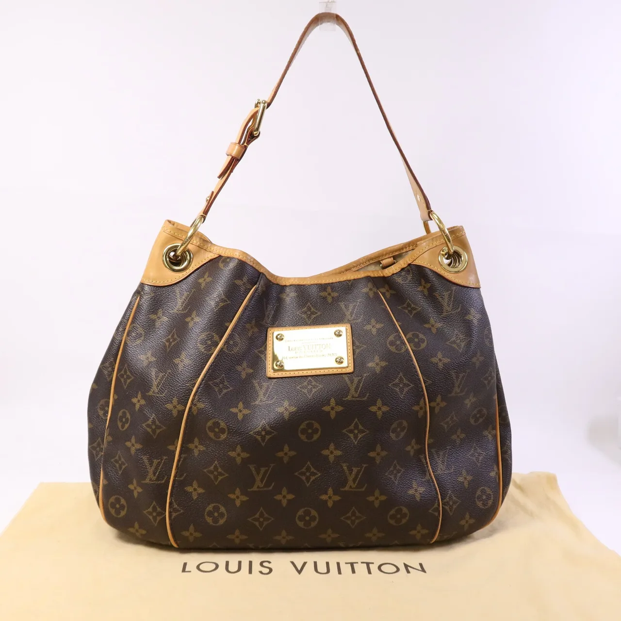 LOUIS VUITTON Galliera M56382 Shoulder Bag Coated Canvas 棕色 / Brown Coated Canvas Rank B - Thumbnail 9
