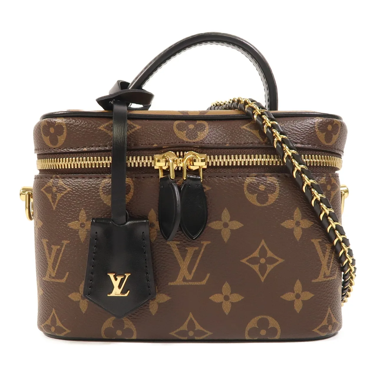 LOUIS VUITTON Vanity M45165 2-Way Bag Coated Canvas 棕色 / Brown