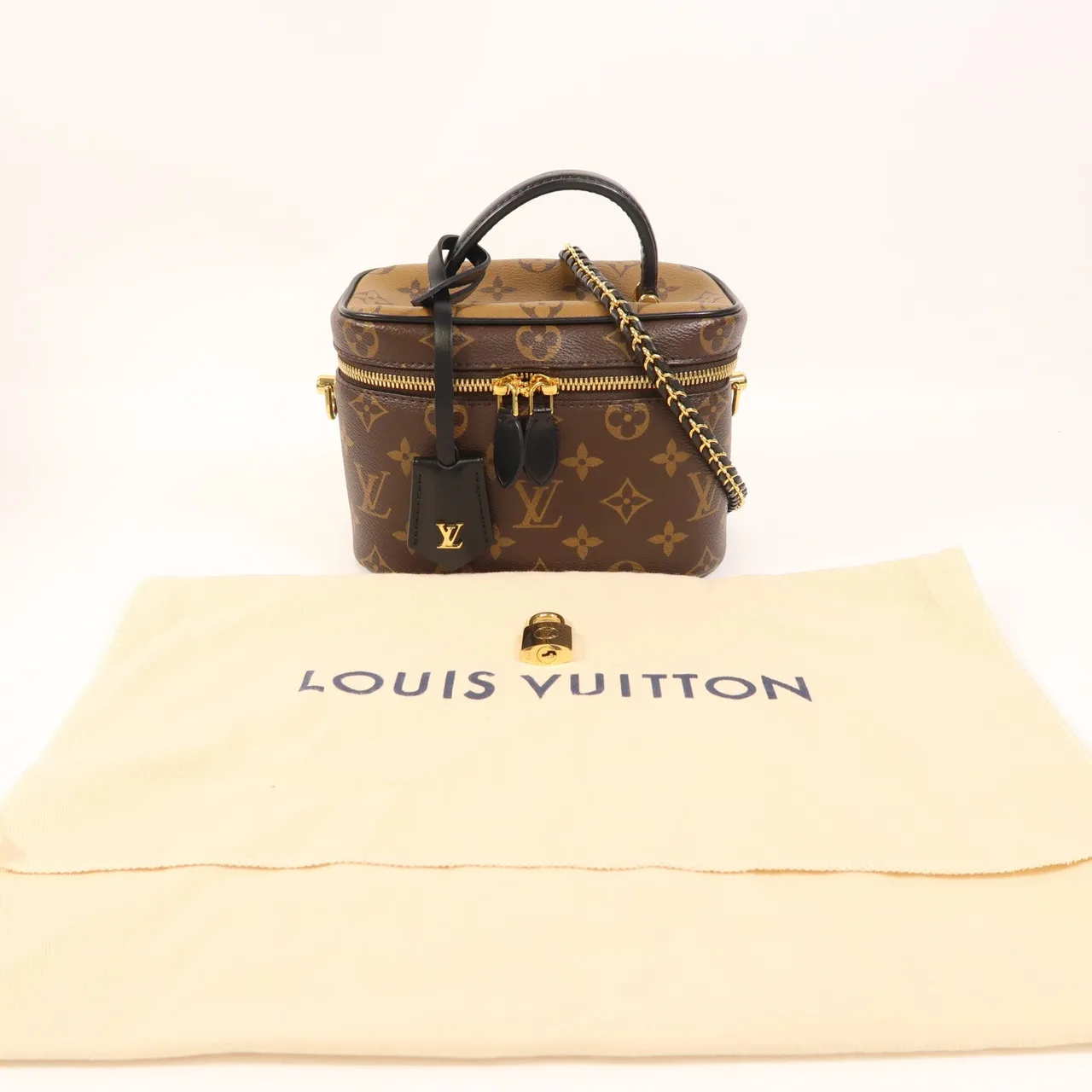 LOUIS VUITTON Vanity M45165 2-Way Bag Coated Canvas 棕色 / Brown Coated Canvas Rank A - Thumbnail 8