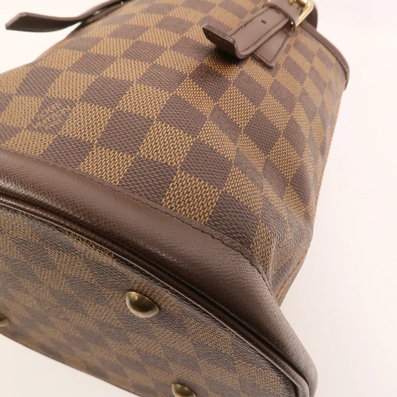 LOUIS VUITTON Marais N42240 Tote Bag Coated Canvas 棕色 Coated Canvas Rank B - Thumbnail 12