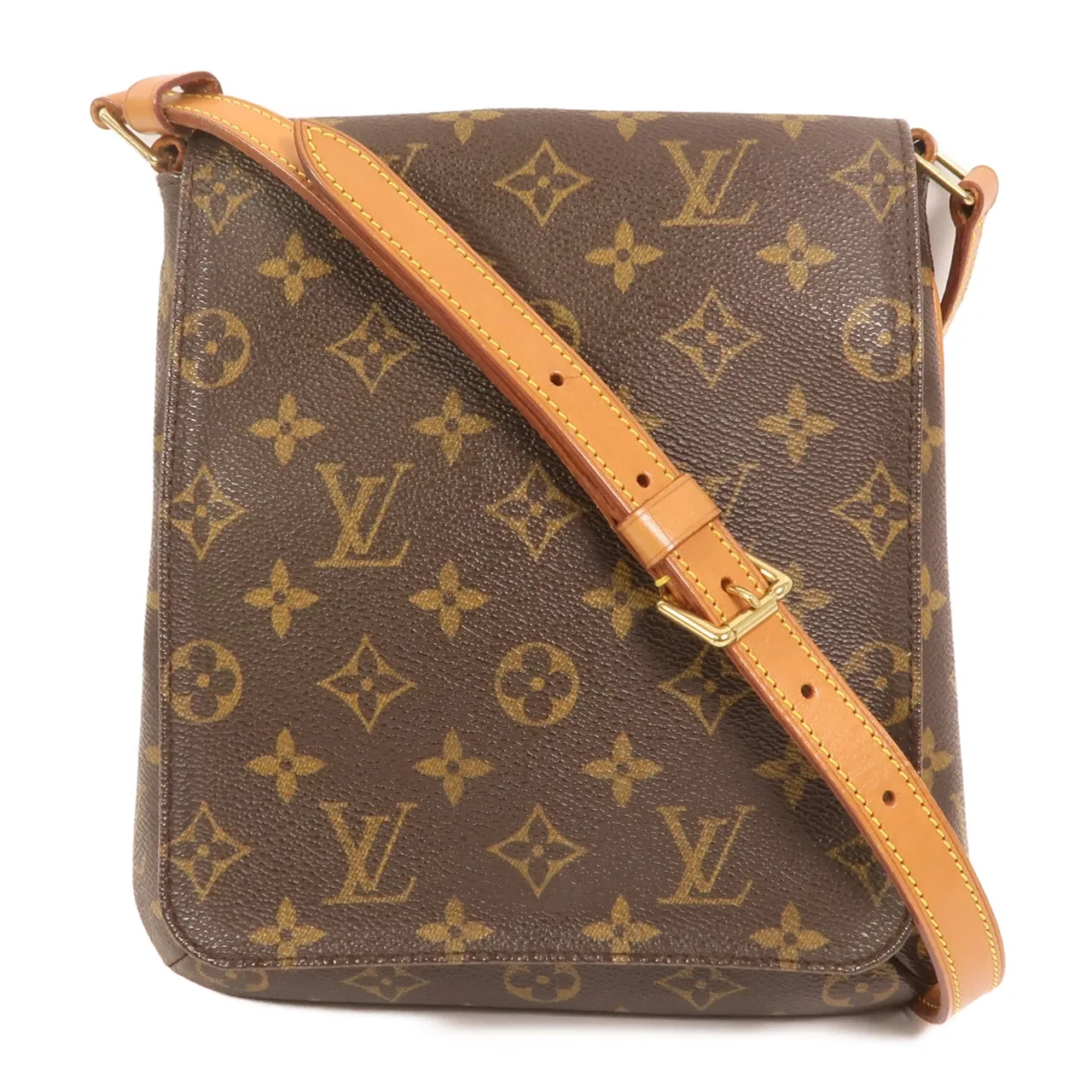LOUIS VUITTON Musette Salsa M51258 Shoulder Bag Coated Canvas 棕色 / Brown