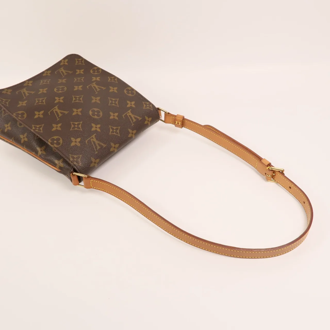 LOUIS VUITTON Musette Salsa M51258 Shoulder Bag Coated Canvas 棕色 / Brown Coated Canvas Rank B - Thumbnail 8
