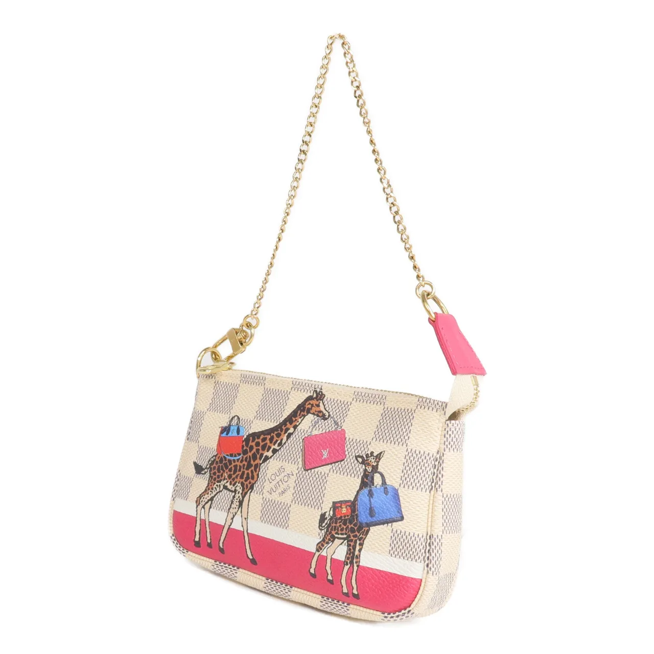 LOUIS VUITTON Mini Pochette Accessories N62200 Handbag Coated Canvas 白色 Coated Canvas Rank A - Thumbnail 2