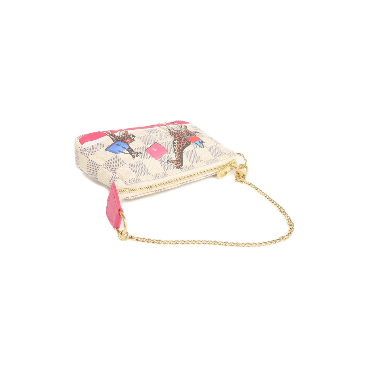 LOUIS VUITTON Mini Pochette Accessories N62200 Handbag Coated Canvas 白色 Coated Canvas Rank A - Thumbnail 5