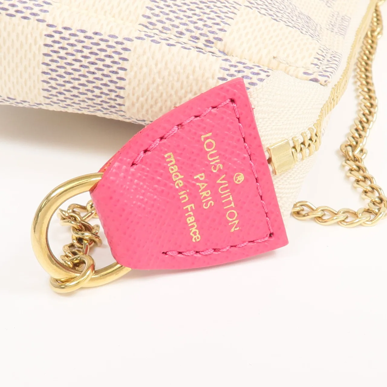 LOUIS VUITTON Mini Pochette Accessories N62200 Handbag Coated Canvas 白色 Coated Canvas Rank A - Thumbnail 6