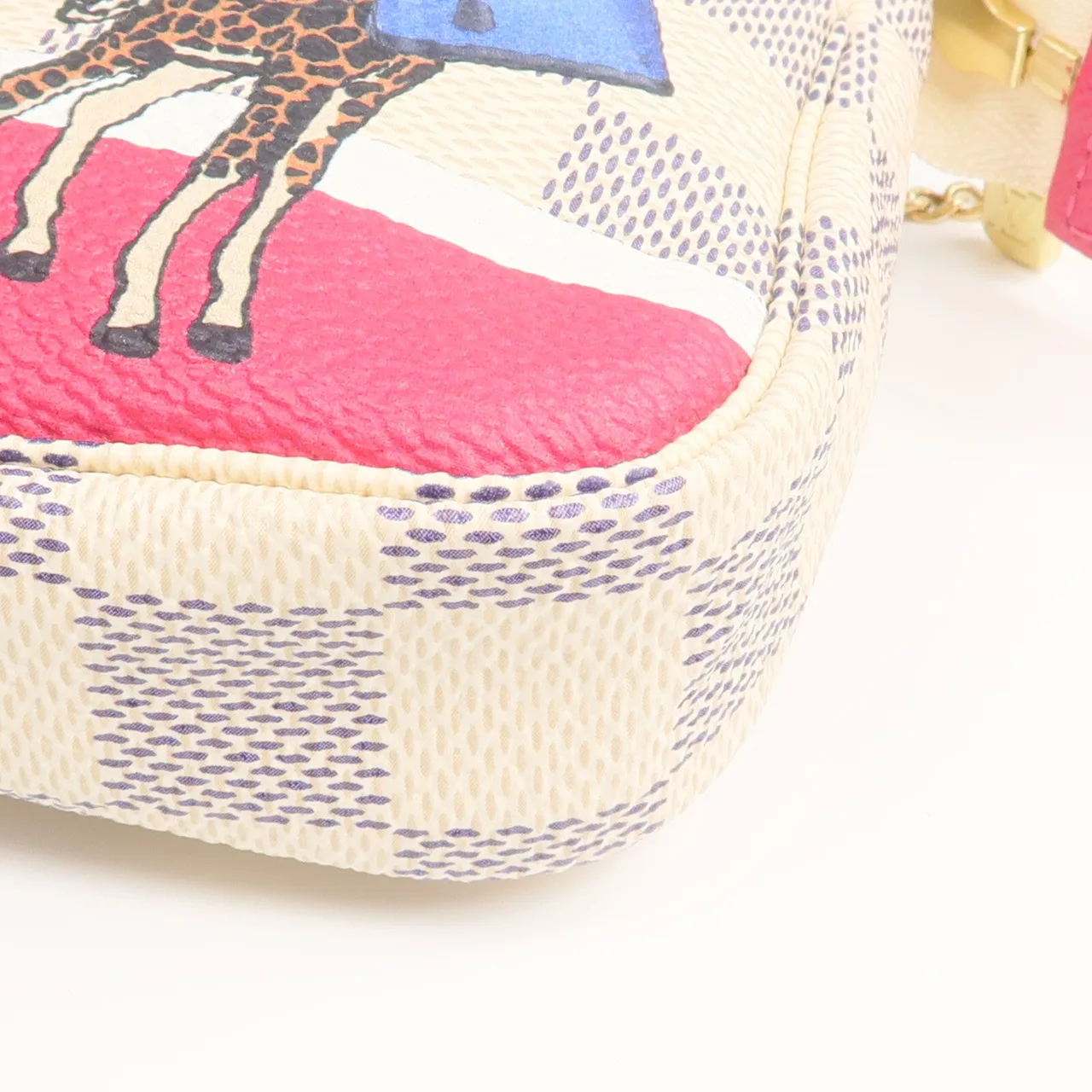 LOUIS VUITTON Mini Pochette Accessories N62200 Handbag Coated Canvas 白色 Coated Canvas Rank A - Thumbnail 8