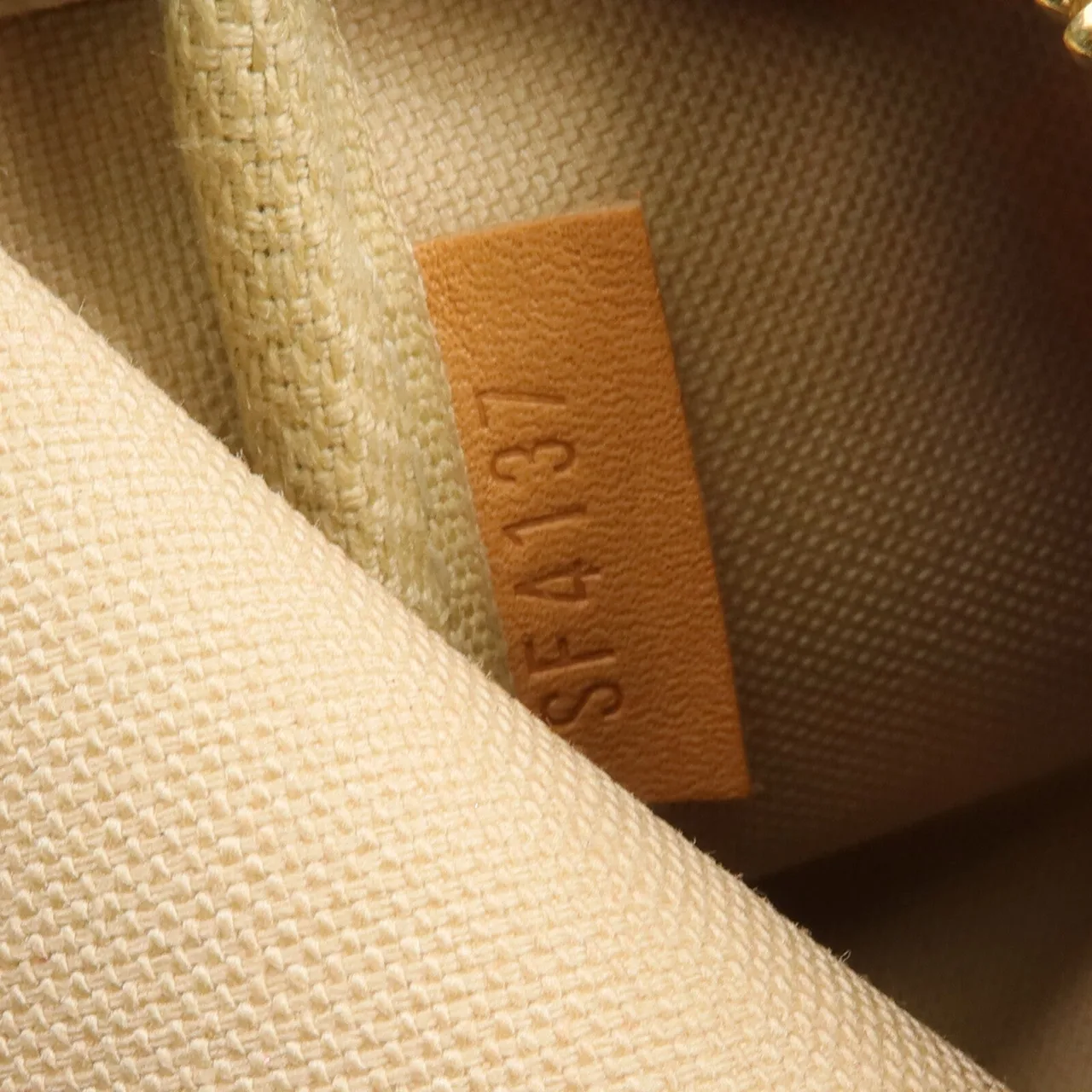 LOUIS VUITTON Mini Pochette Accessories N62200 Handbag Coated Canvas 白色 Coated Canvas Rank A - Thumbnail 13