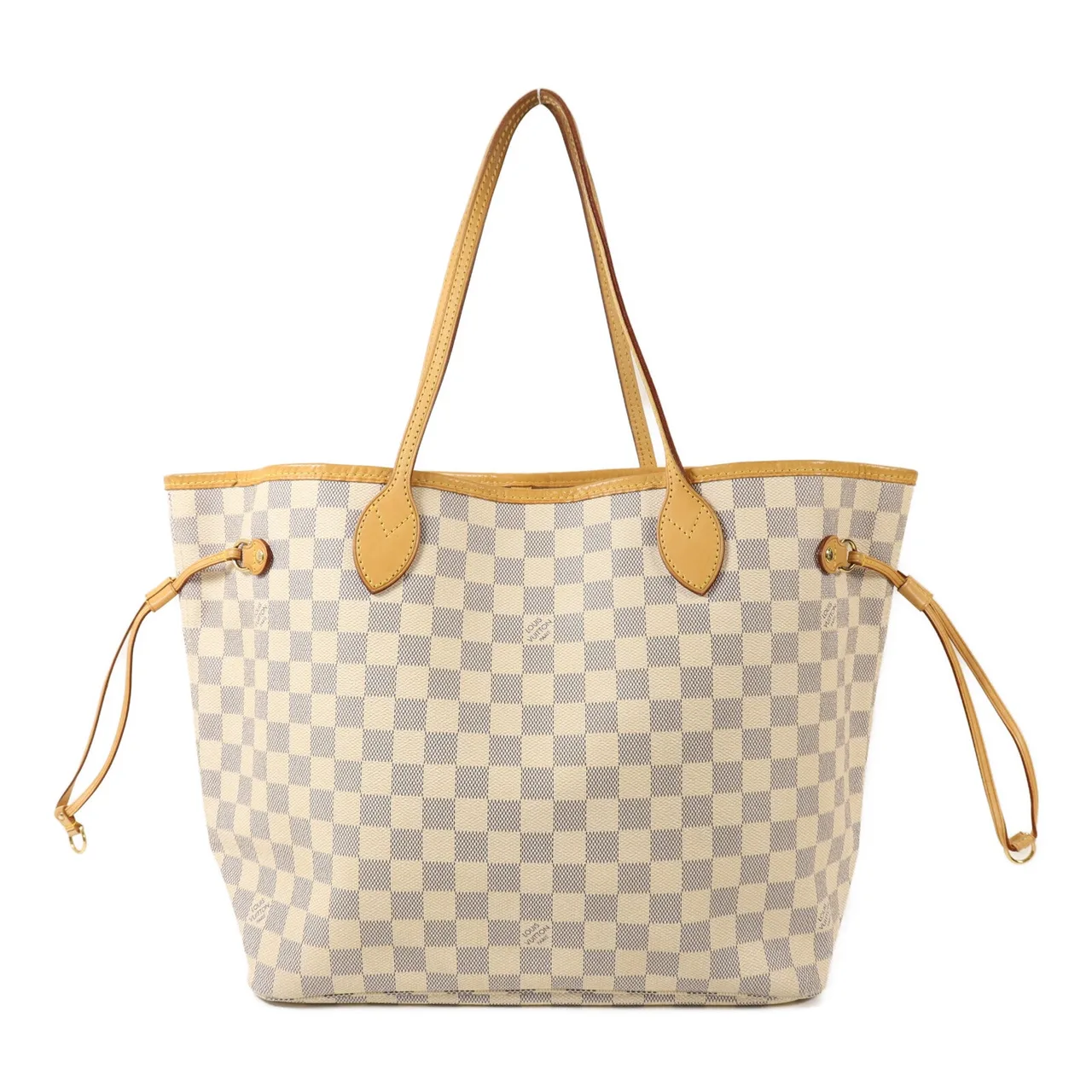 LOUIS VUITTON Neverfull N51107 Tote Bag Coated Canvas 白色 / White