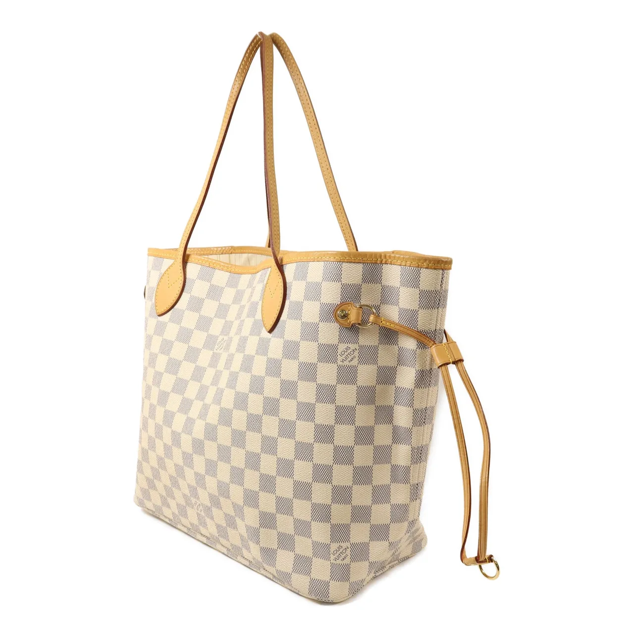 LOUIS VUITTON Neverfull N51107 Tote Bag Coated Canvas 白色 / White Coated Canvas Rank B - Thumbnail 3