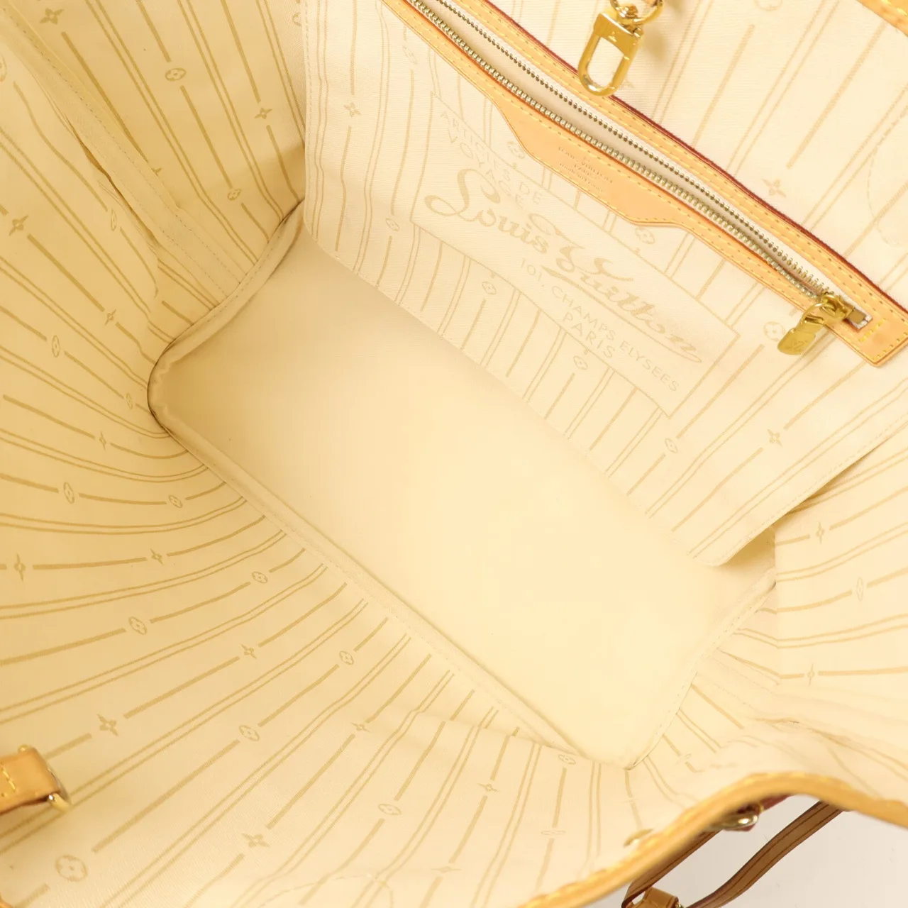 LOUIS VUITTON Neverfull N51107 Tote Bag Coated Canvas 白色 / White Coated Canvas Rank B - Thumbnail 5