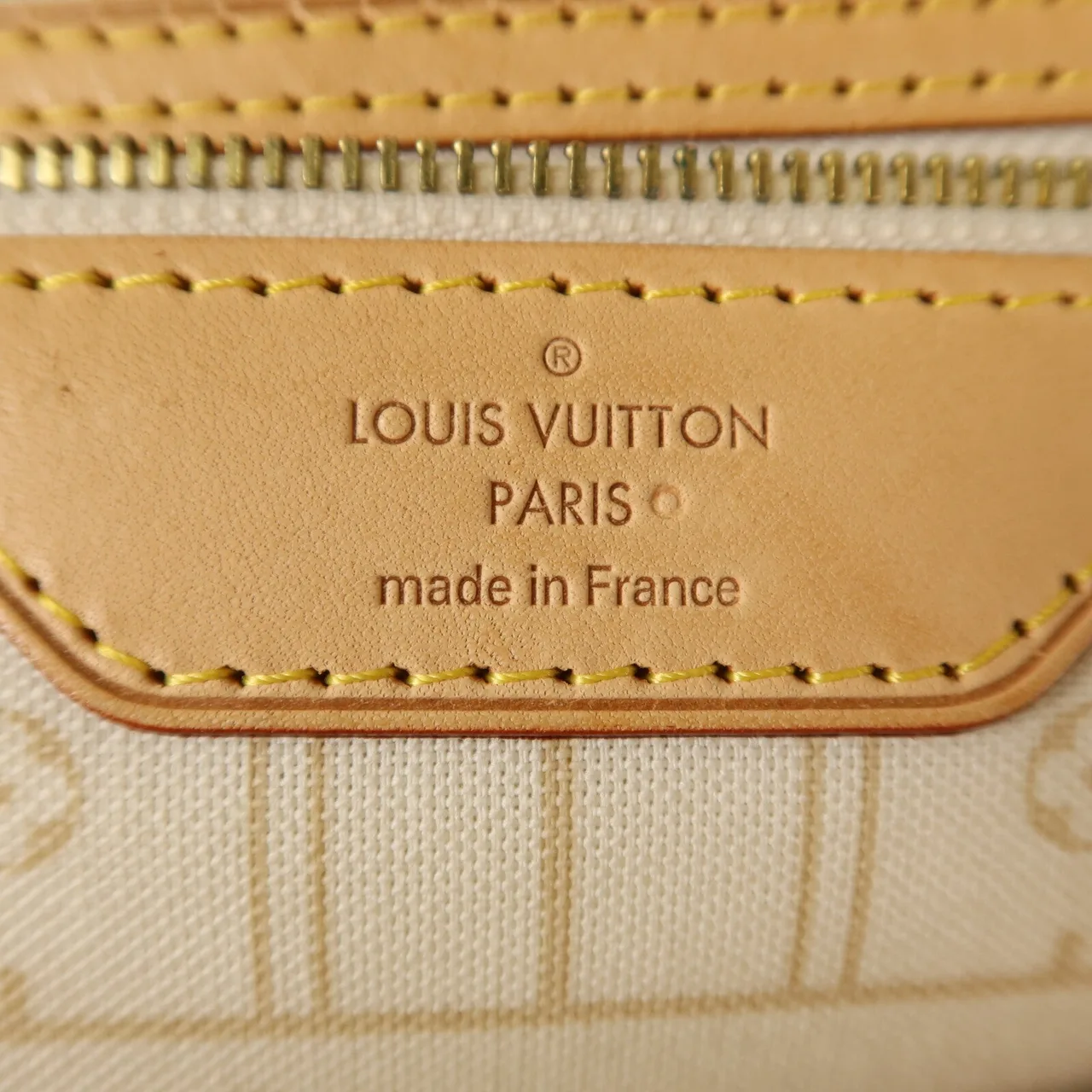LOUIS VUITTON Neverfull N51107 Tote Bag Coated Canvas 白色 / White Coated Canvas Rank B - Thumbnail 6