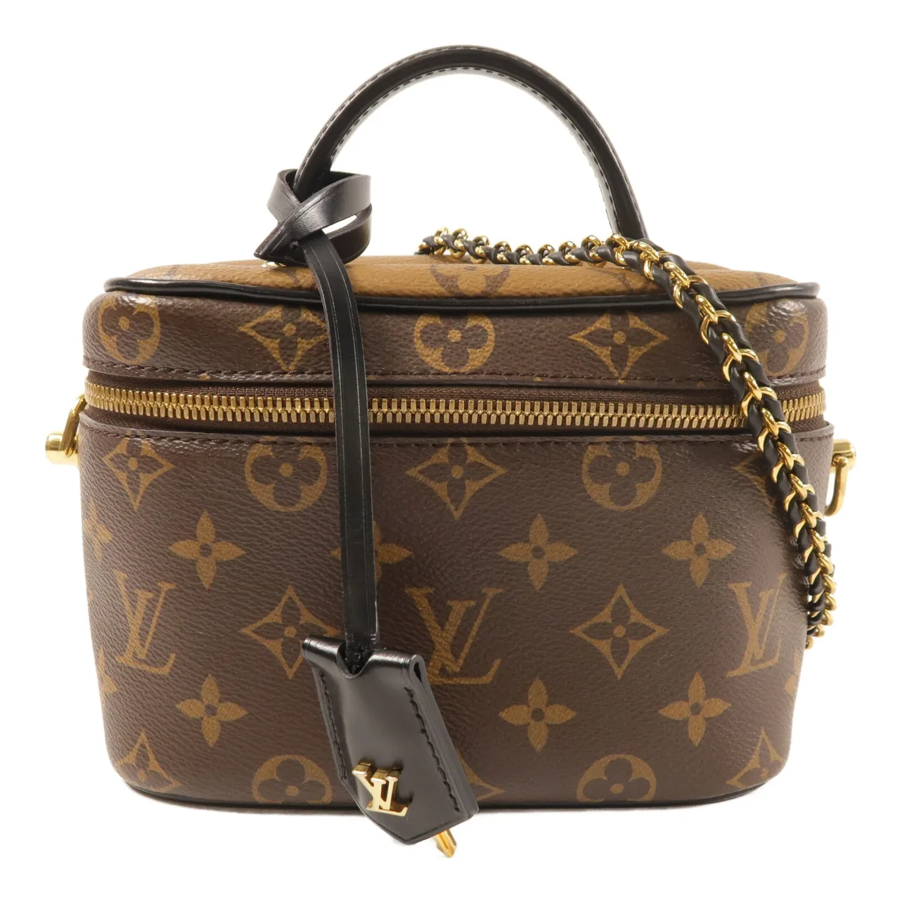 LOUIS VUITTON Vanity M45165 2-Way Bag Coated Canvas 棕色 / Brown