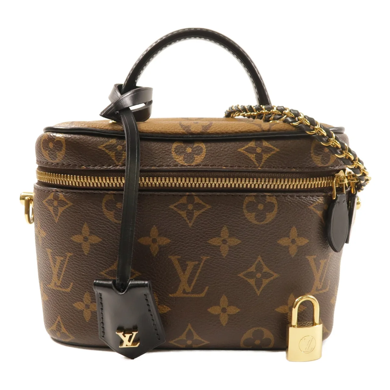 LOUIS VUITTON Vanity M45165 兩用包 塗層帆布 棕色 / Brown 塗層帆布 中古品A - 縮圖 7