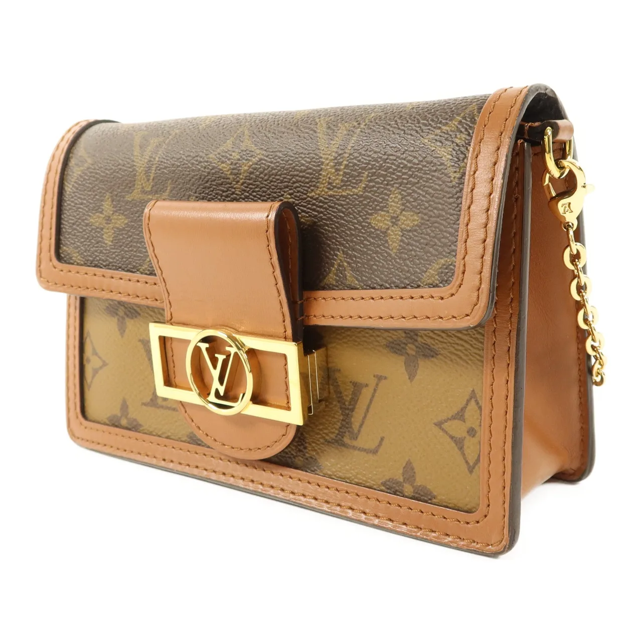 LOUIS VUITTON Dauphine M68746 Shoulder Bag Coated Canvas 棕色 / Brown Coated Canvas Rank B - Thumbnail 3