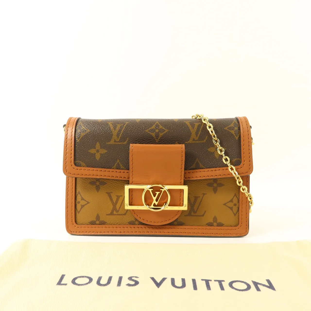 LOUIS VUITTON Dauphine M68746 Shoulder Bag Coated Canvas 棕色 / Brown Coated Canvas Rank B - Thumbnail 9