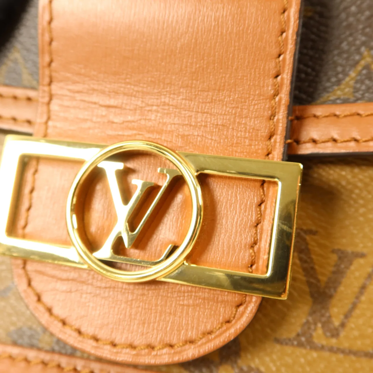 LOUIS VUITTON Dauphine M68746 Shoulder Bag Coated Canvas 棕色 / Brown Coated Canvas Rank B - Thumbnail 11