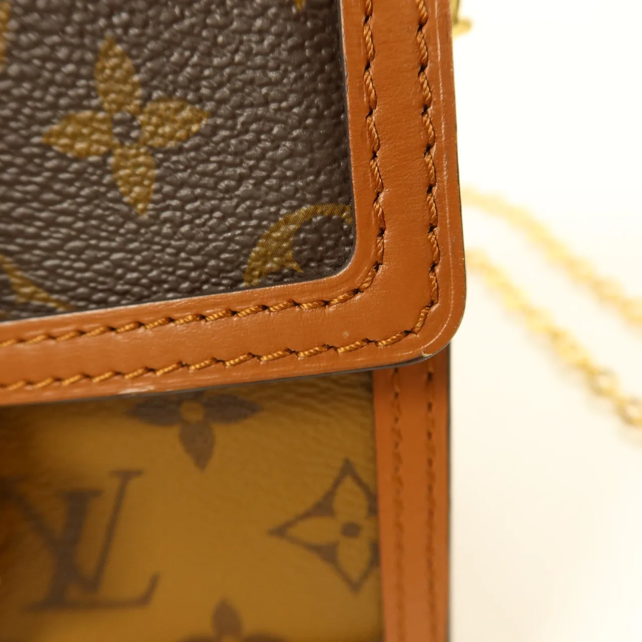 LOUIS VUITTON Dauphine M68746 Shoulder Bag Coated Canvas 棕色 / Brown Coated Canvas Rank B - Thumbnail 17