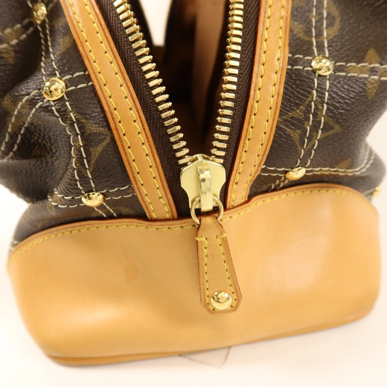 LOUIS VUITTON Riveting M40140 Shoulder Bag Coated Canvas 棕色 / Brown Coated Canvas Rank B - Thumbnail 11