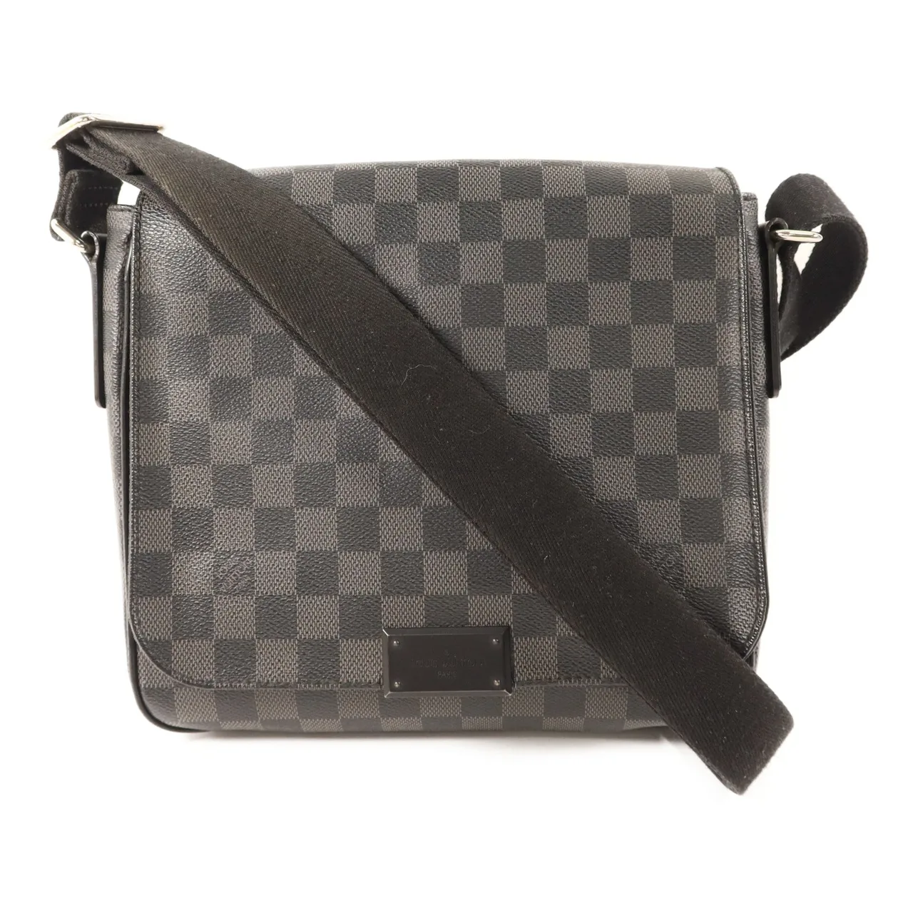 LOUIS VUITTON District N41260 肩背包 塗層帆布 黑色 / Black