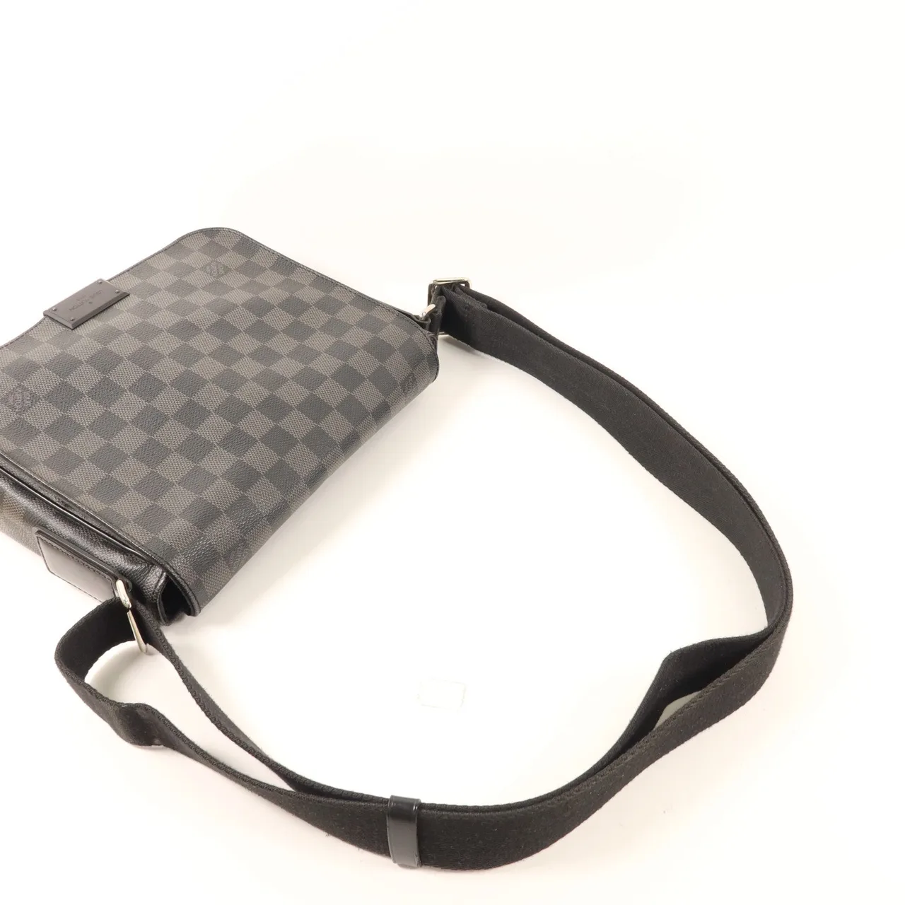 LOUIS VUITTON District N41260 Shoulder Bag Coated Canvas 黑色 / Black Coated Canvas Rank B - Thumbnail 8