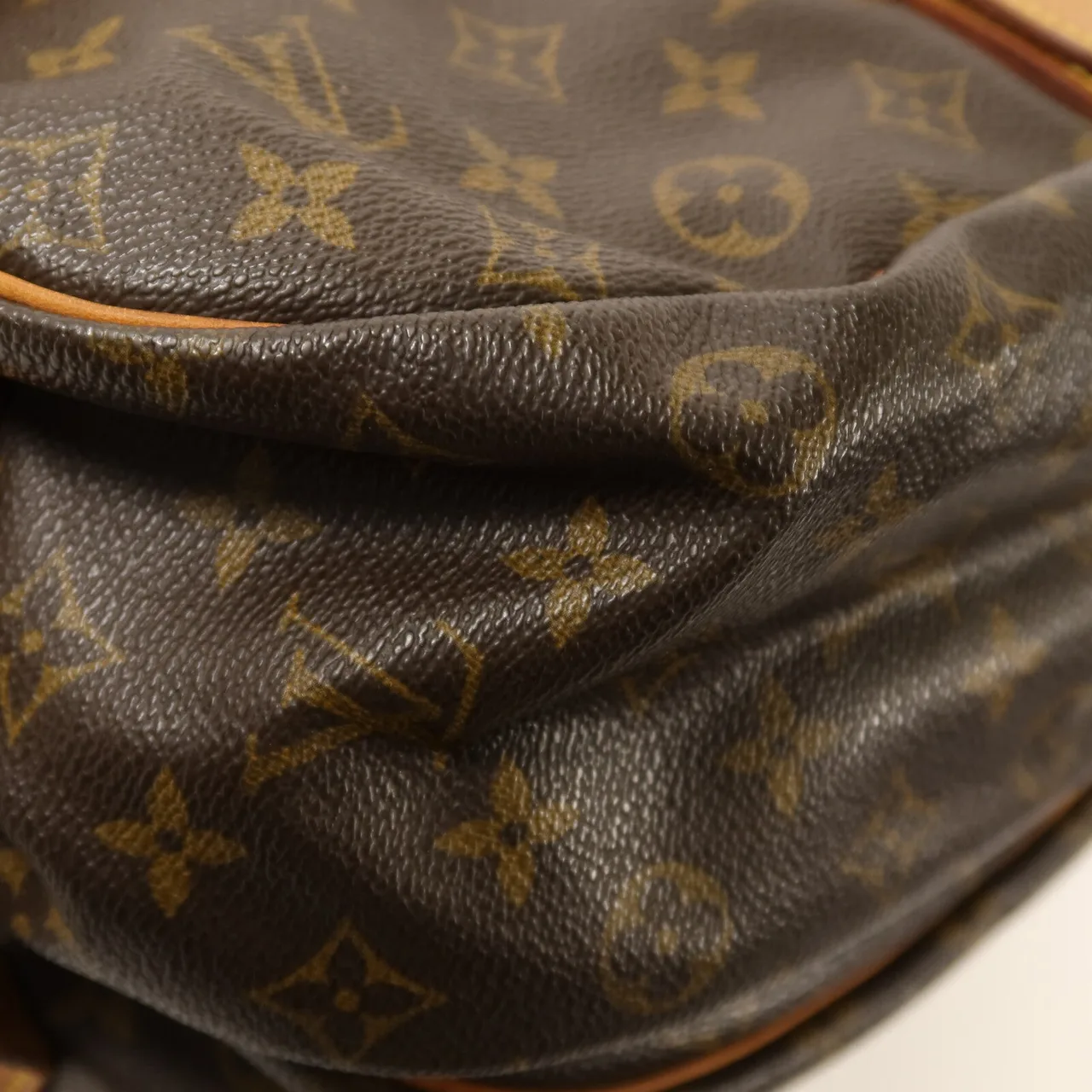 LOUIS VUITTON Saumur M42254 Shoulder Bag Coated Canvas 棕色 / Brown Coated Canvas Rank B - Thumbnail 11