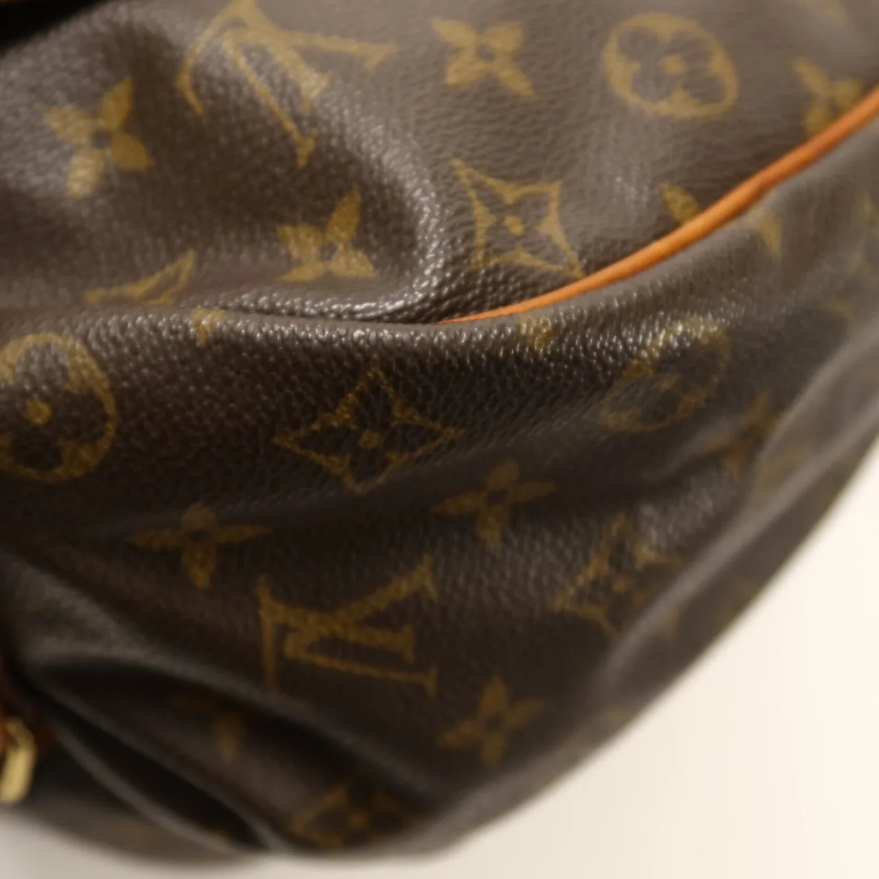 LOUIS VUITTON Saumur M42254 Shoulder Bag Coated Canvas 棕色 / Brown Coated Canvas Rank B - Thumbnail 13