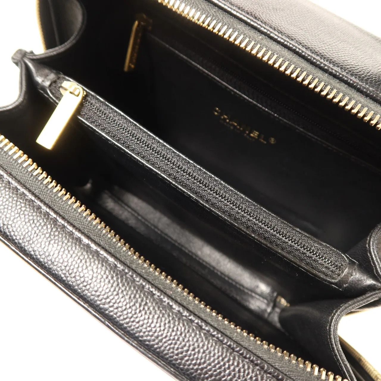 LOUIS VUITTON Vanity A93343 2-Way Bag Calfskin 黑色 Calfskin Rank A - Thumbnail 5