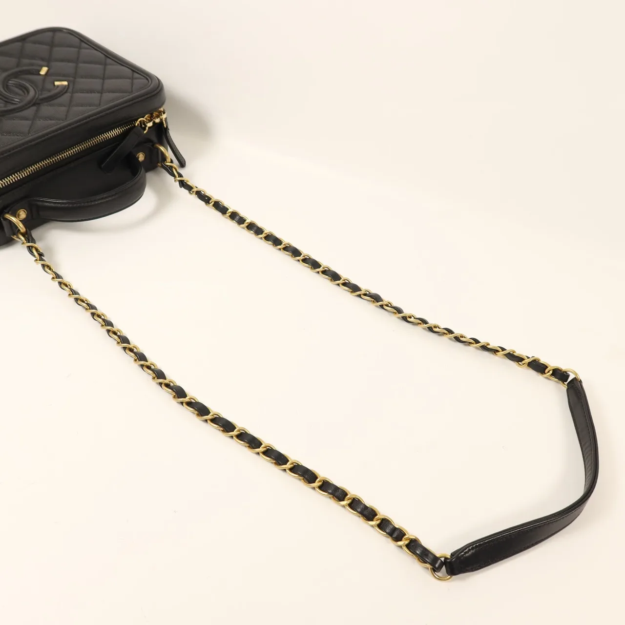 LOUIS VUITTON Vanity A93343 2-Way Bag Calfskin 黑色 Calfskin Rank A - Thumbnail 8