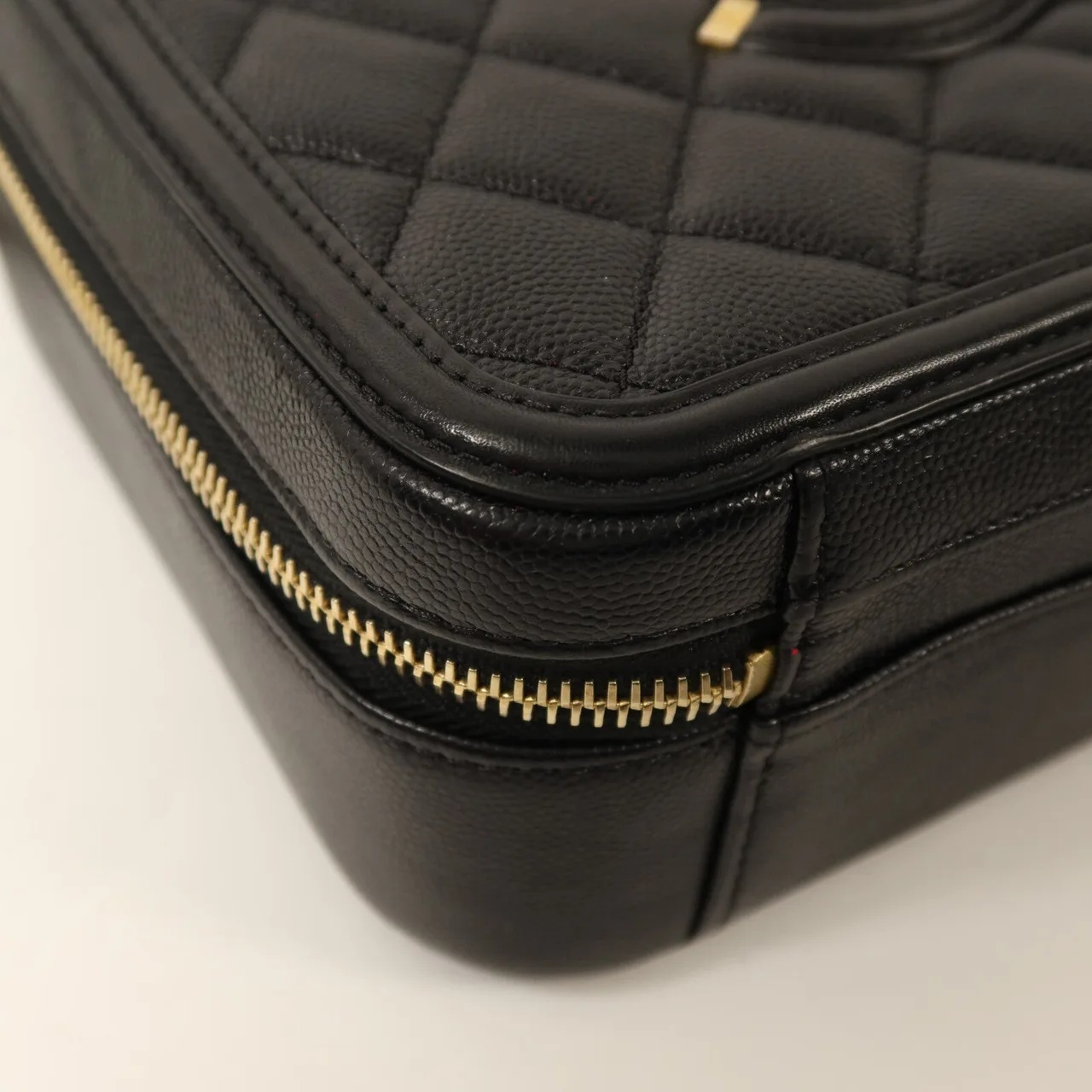 LOUIS VUITTON Vanity A93343 2-Way Bag Calfskin 黑色 Calfskin Rank A - Thumbnail 13