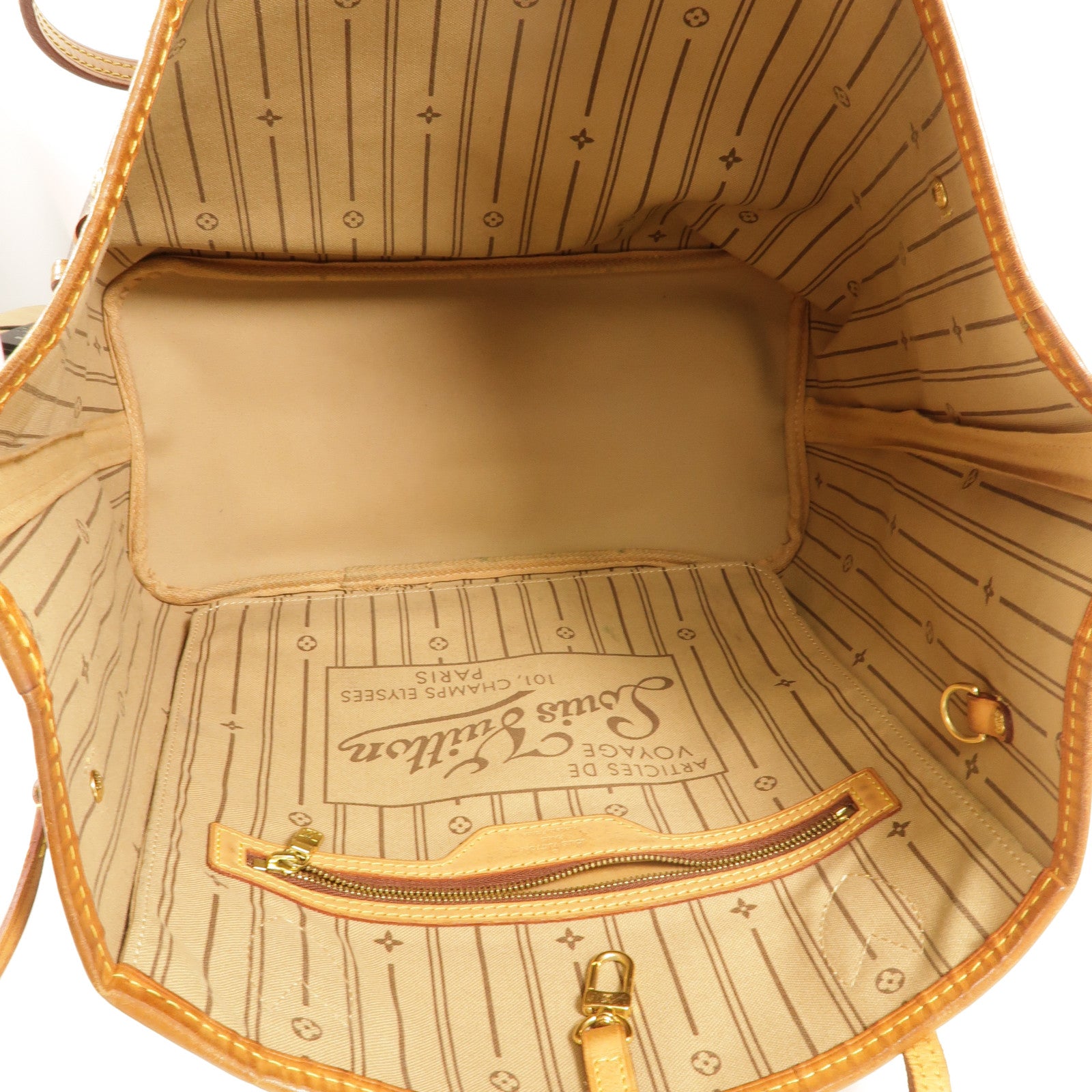LOUIS VUITTON Neverfull M40156 托特包 塗層帆布 5