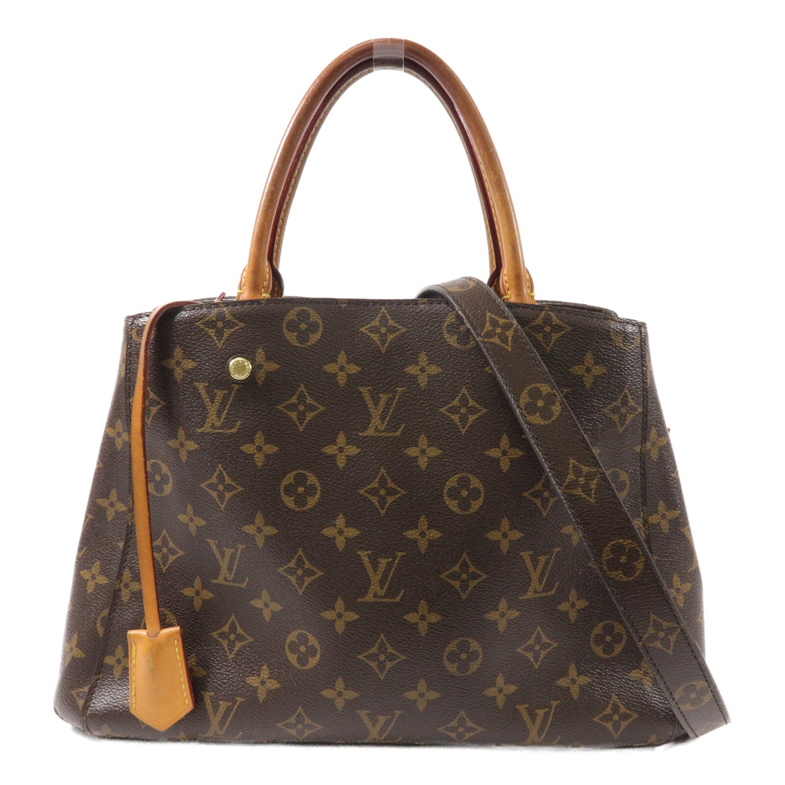 LOUIS VUITTON Montaigne M41056 2-Way Bag Coated Canvas