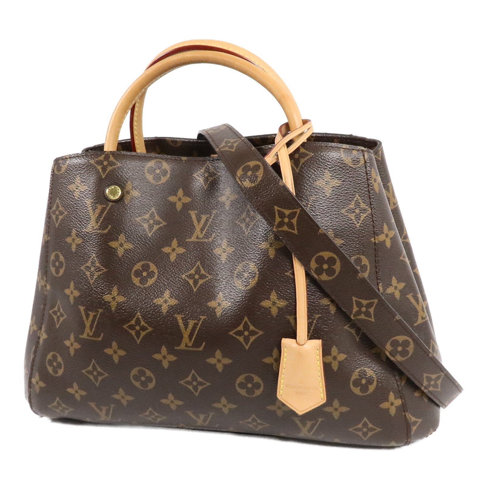 LOUIS VUITTON Montaigne M41056 2-Way Bag Coated Canvas 3