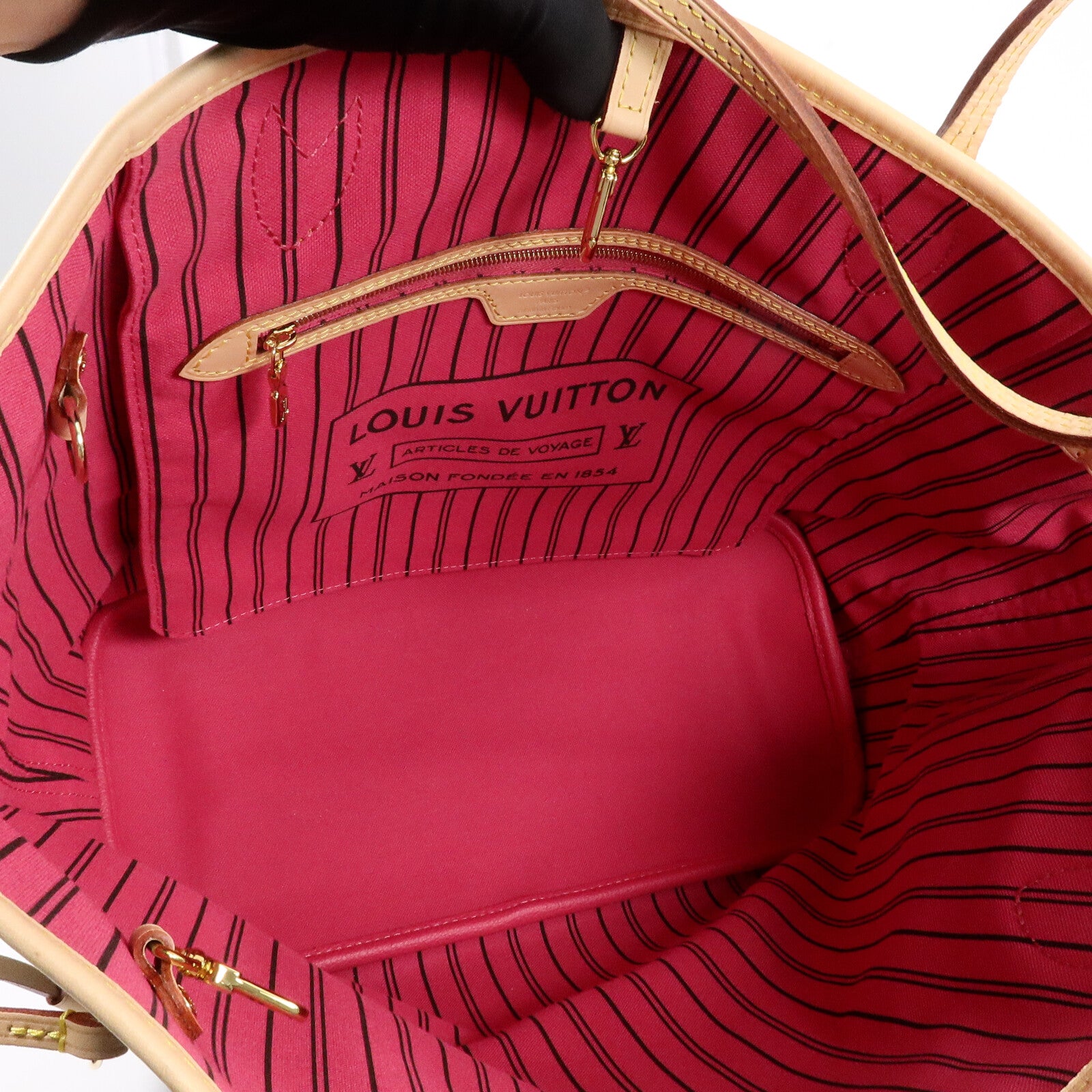 LOUIS VUITTON Neverfull M12257 兩用包 塗層帆布 5
