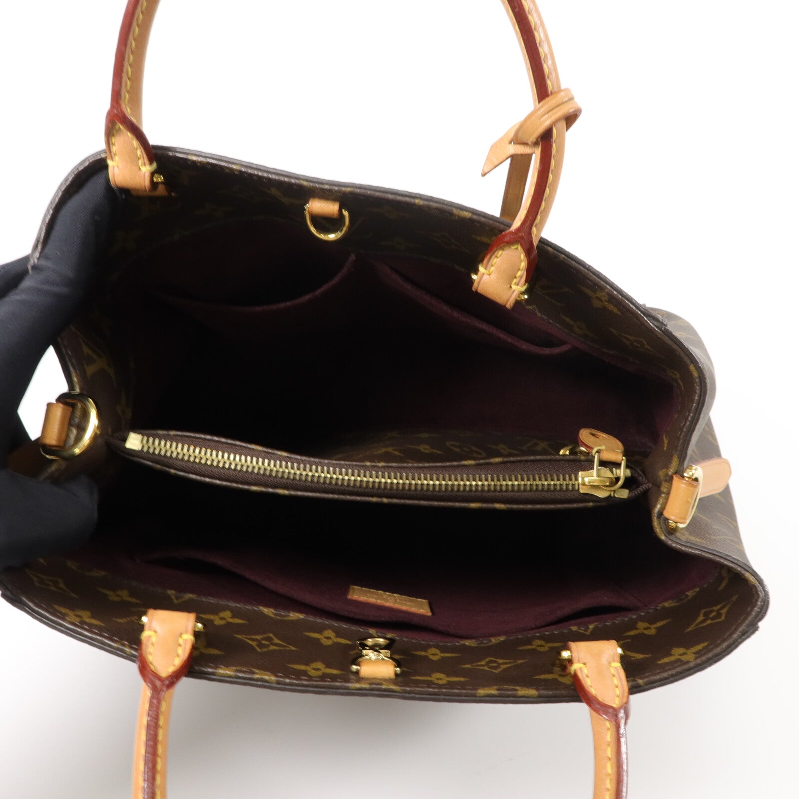 LOUIS VUITTON Montaigne M41056 2-Way Bag Coated Canvas 5