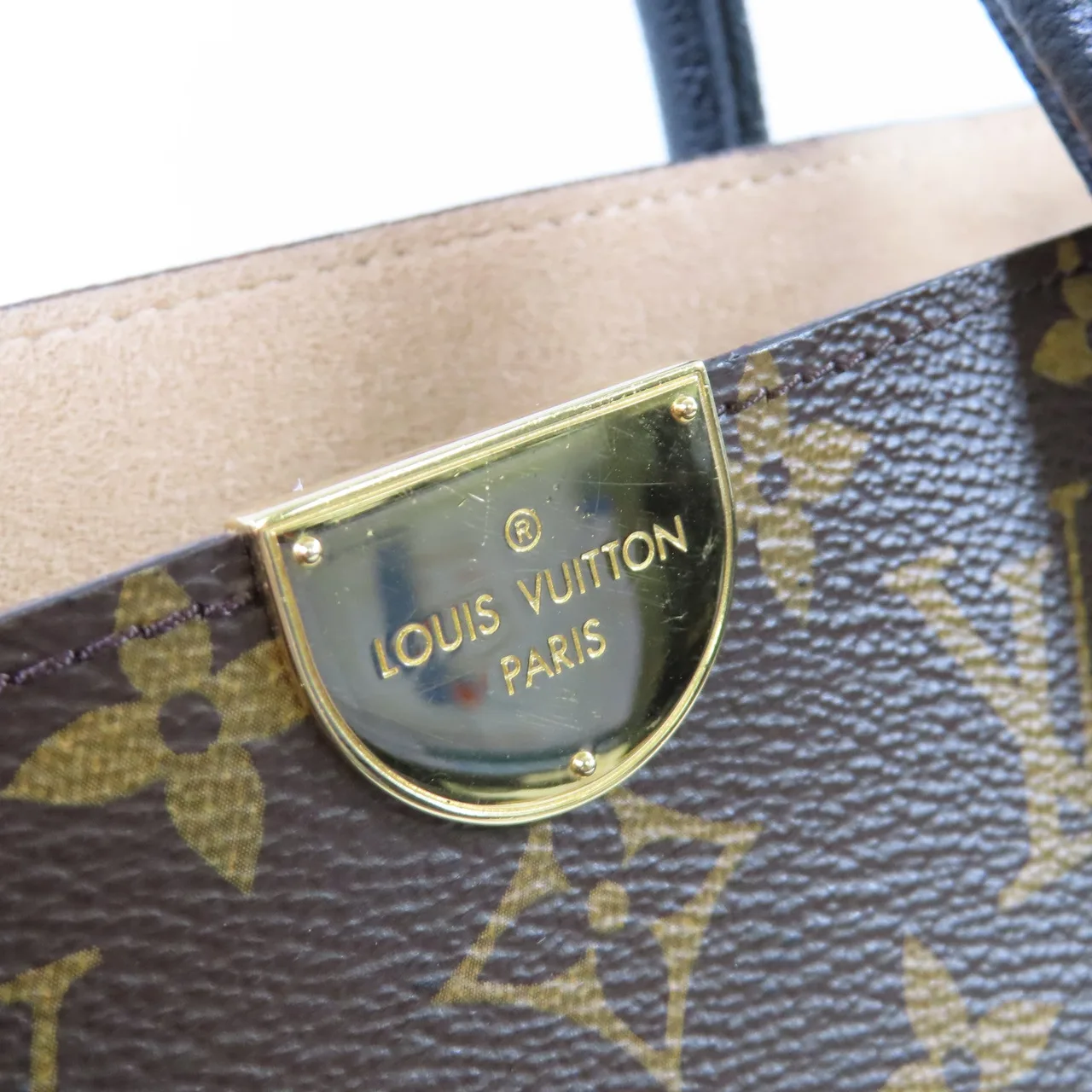 LOUIS VUITTON Flandrin M41595 兩用包 塗層帆布 棕色 / 黑色 塗層帆布 中古品B - 縮圖 8