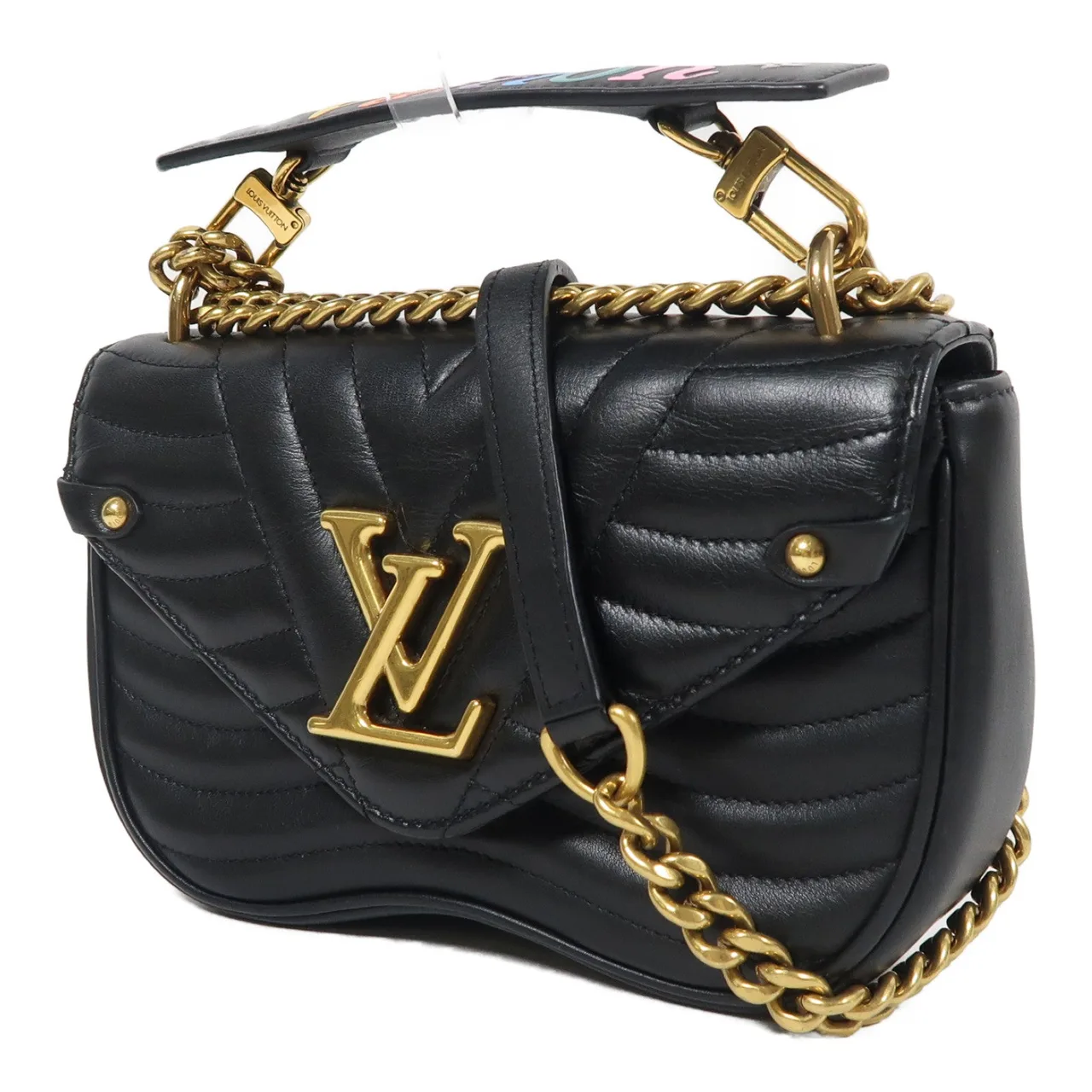 LOUIS VUITTON New Wave M51683 兩用包 牛皮 黑色 / Black 牛皮 中古品A - 縮圖 3