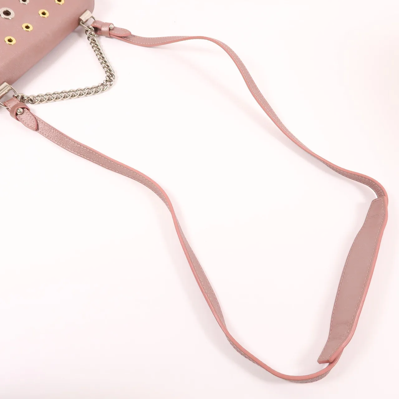 LOUIS VUITTON Lock Me M42866 兩用包 牛皮 粉色 / Pink 牛皮 中古品B - 縮圖 5