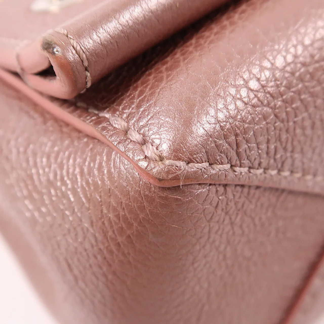 LOUIS VUITTON Lock Me M42866 兩用包 牛皮 粉色 / Pink 牛皮 中古品B - 縮圖 7