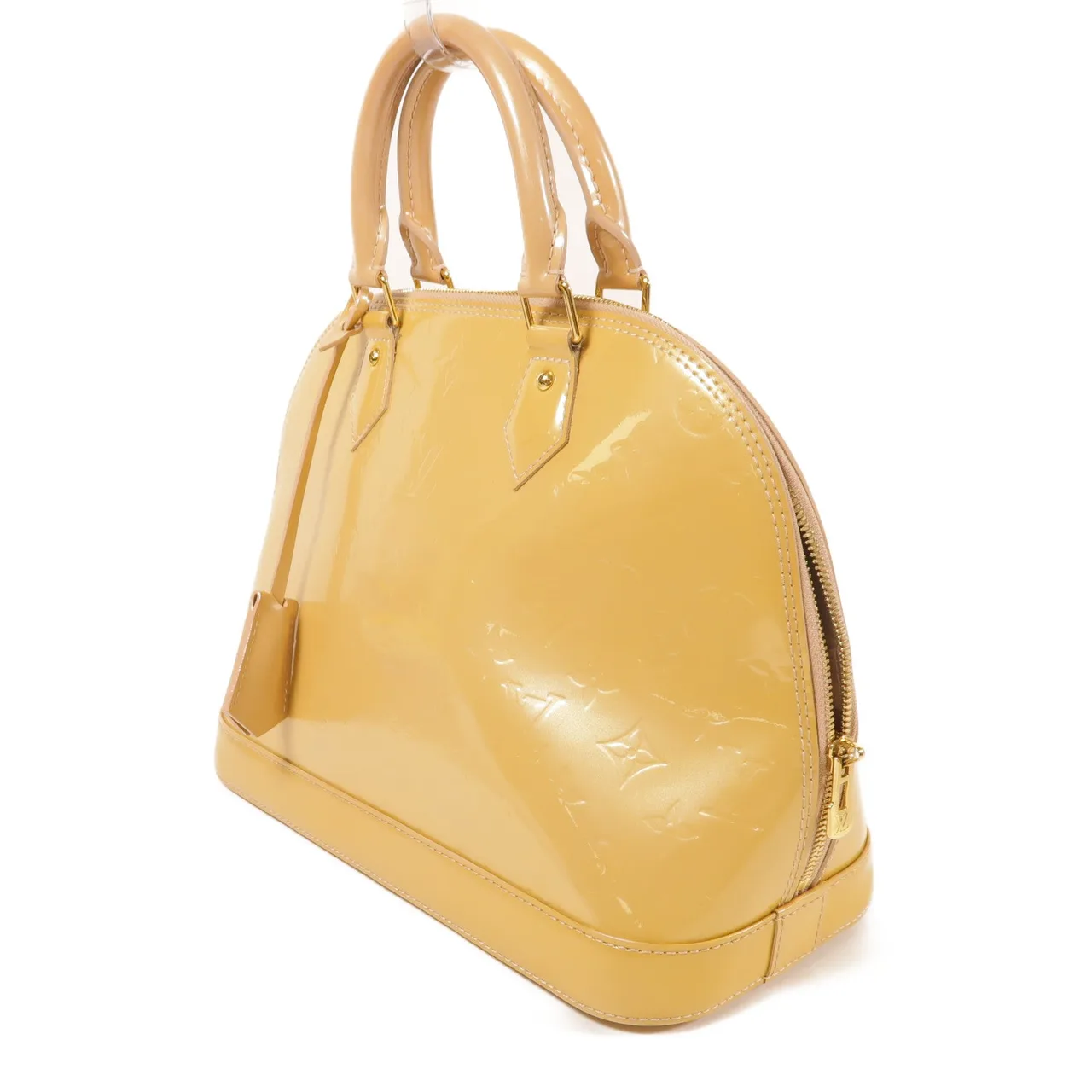 LOUIS VUITTON Alma M91583 手提包 皮革 黃色 / Yellow 皮革 中古品B - 縮圖 3