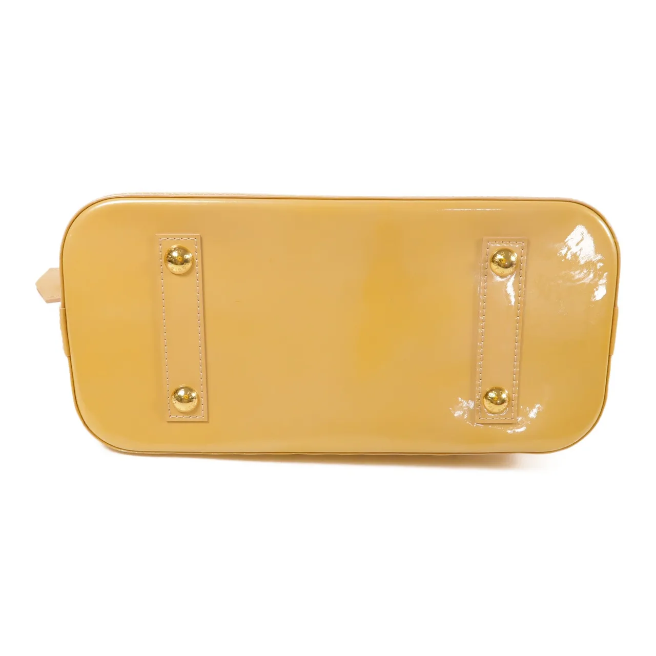 LOUIS VUITTON Alma M91583 手提包 皮革 黃色 / Yellow 皮革 中古品B - 縮圖 4